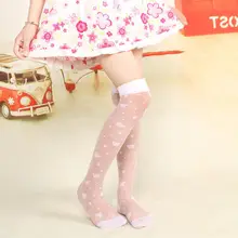 Girls Knee High Socks For Children Kids Sock School Baby cotton mesh thin breathable Socks With Lace flower Summer Socks children baby socks knitted cotton long tube socks kids knee high toddler socks kids girls lace summer hollow out kids socks