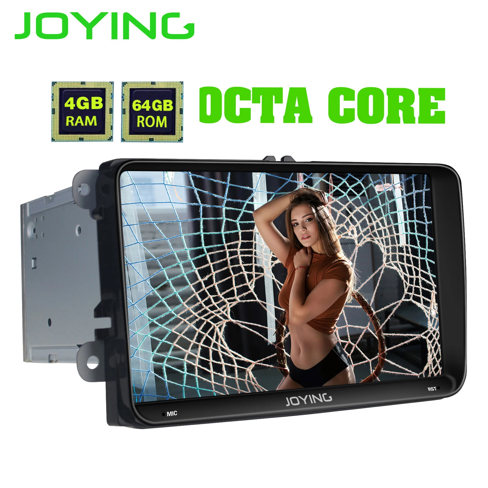 Clearance Joying 9" 2 din Car Multimedia Player Car Stereo Android 8.1 4G RAM GPS Navi for Volkswagen VW/Seat/Skoda/Passat CC/ Tiguan/Golf 5