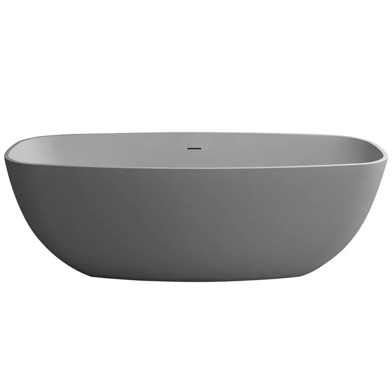 

1800mm Solid Surface Stone Bathtub Oval Freestanding Corian Matt Finishing Tub RS6581