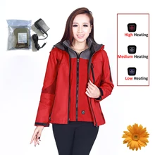 Открытый куртка Для женщин 2-Слои зимних видов спорта на открытом воздухе Водонепроницаемый оболочки Лыжный Спорт Восхождение походная куртка ветровка теплое пальто