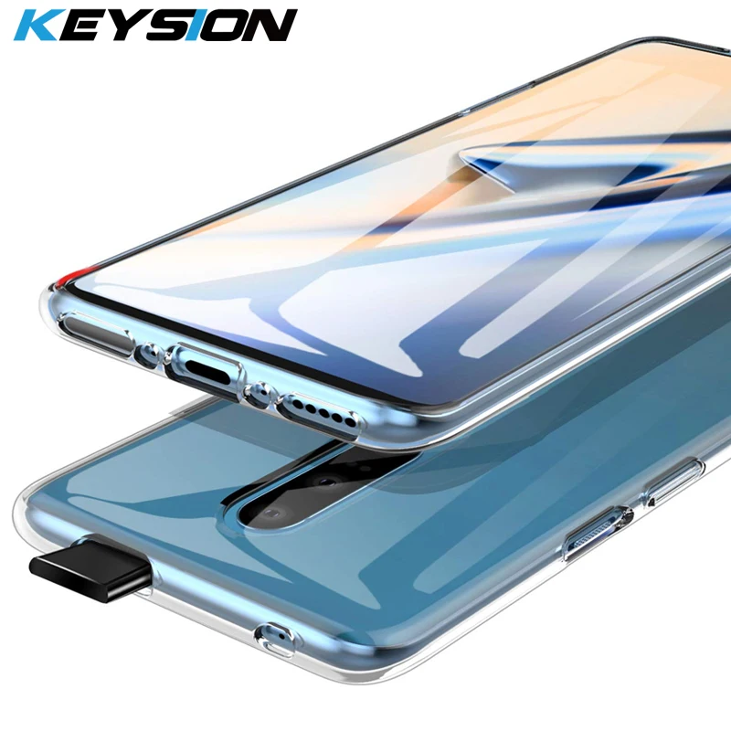 KEYSION Ultra Thin Silicone Slim Clear Transparent Soft TPU Protector Case for font b OnePlus b