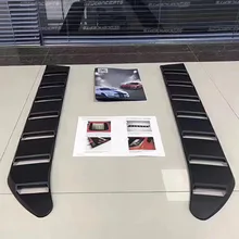 QHCP 1Pair ABS Car Rear Window Decorative Vents Shutter Louver Decoration Accessories For Ford Mustang 2015 2016 2017 2018 2019 qhcp car styling abs letter sticker rear trunk decklid badge emblem stickers decoration fit for ford mustang 2015 2016 2017 2018