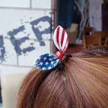 1 шт заколки для девочек дикий кроличьи уши звезды флаг заколка для волос клюв утки челка клип резинка для волос G0403