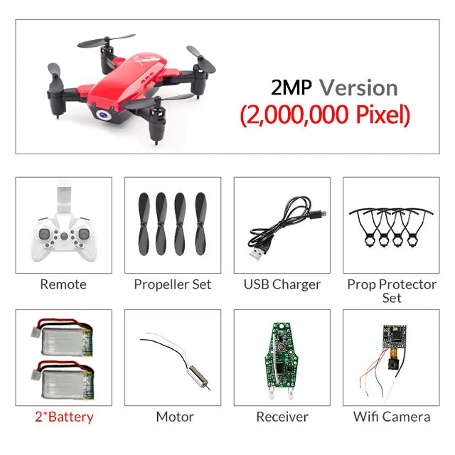 Red 200W camera 2B Мини Дроны с камерой HD RC вертолет с WiFi Безголовый режим RC Квадрокоптер с камерой Режим высокой фиксации игрушки для детей# E - Цвет: Red 200W camera 2B