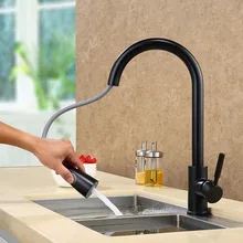 304 Stainless Steel Single Handle Pull Down Kitchen Faucet Sprayer Kitchen Sink Faucet Deck Mounted Hot and Cold water pipe Tap цена 304 Stainless Steel Single Handle Pull Down Kitchen Faucet Sprayer Kitchen Sink Faucet Deck Mounted Hot and Cold water pipe Tap цены онлайн