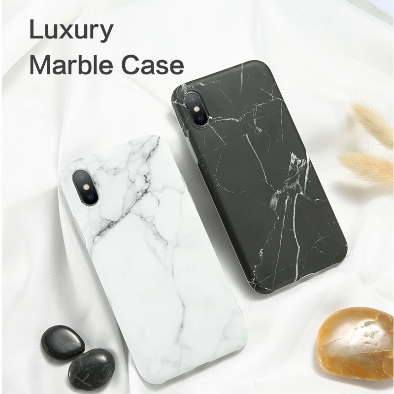 

KISSCASE Case For iPhone XR XS Max XS X Simple White Black Marble Soft TPU Case For iPhone 6 7 Plus 8 6 S Plus 5S Capinhas Coque