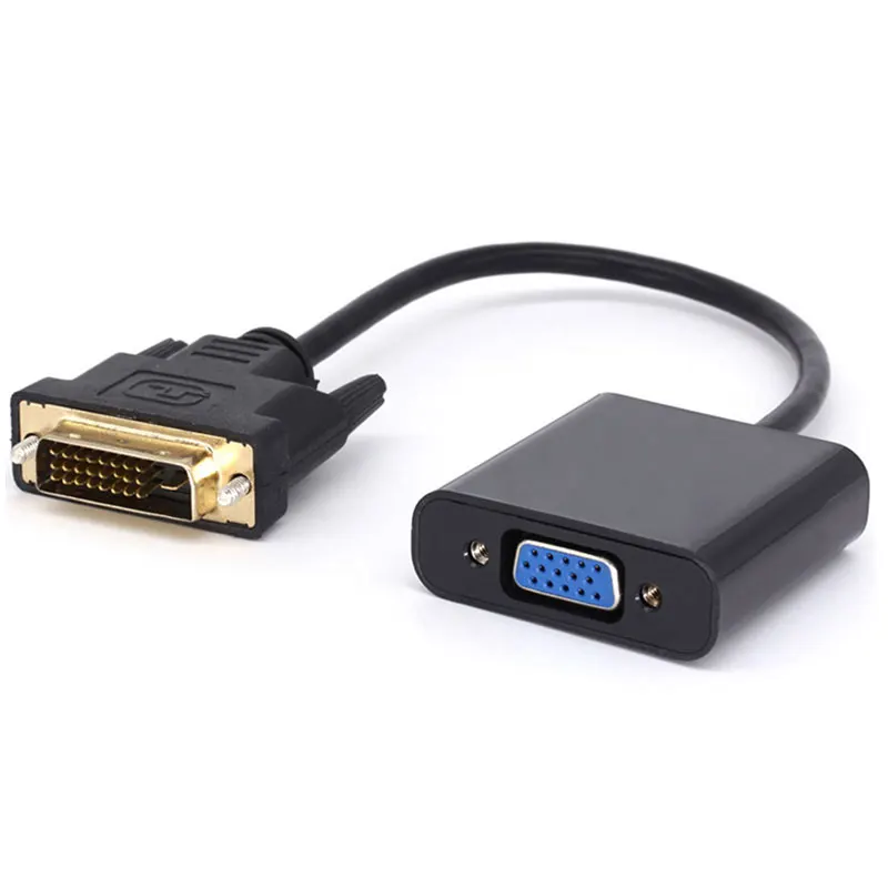 CHANEVE цифровой HD DVI к VGA адаптер кабель 1080P 24 + 1Pin папа 15 Pin мама видеоконвертер для