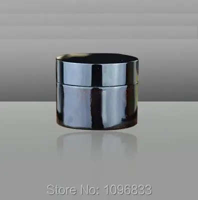 

30G Glass Jar Dark Brown color Black Cap, Cosmetic Jar, Glass Cream Jar, Glass Packing Jar, Empty Packing Container, 20pc/lot