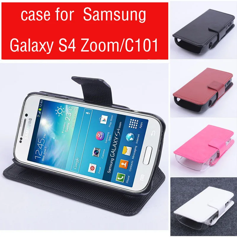 

For Samsung Galaxy S4 Zoom C101 Case, New High Quality Genuine Filp Leather Cover Case For Samsung S4 Zoom C101 Case In Stock