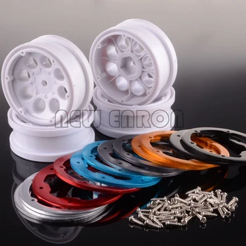 

NEW ENRON RC 1:10 Rock Crawler 4P 1.9" White Beadlock Wheel Rim TF2 SCX10 HSP CC01 HPI RC4WD TF2 D90 D110 90046 90047 MST jimny