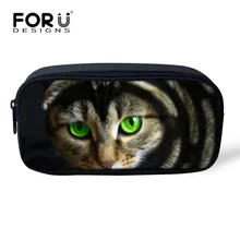 Мини-карандаш для детей "Ланч Бокс" милые 3D с принтами в виде кошек, для макияжа, сумка, для девочек Дизайнерская Женская Для женщин косметический случай макияж пенал для ручек