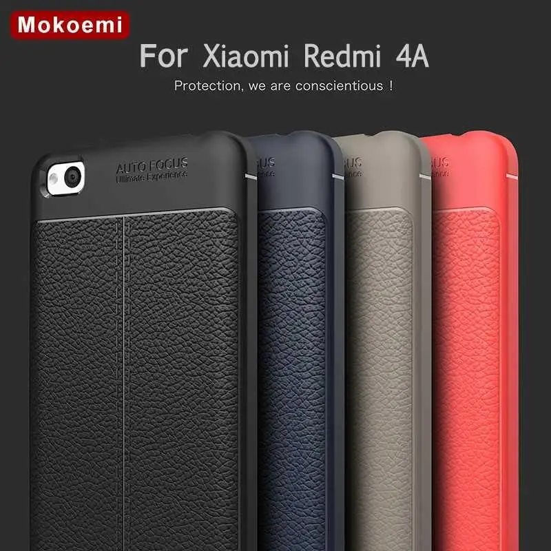 

Mokoemi Fashion Lichee Pattern Shock Proof Soft 5.0"For Xiaomi Redmi 4A Case For Xiaomi Redmi 4A Cell Phone Case Cover