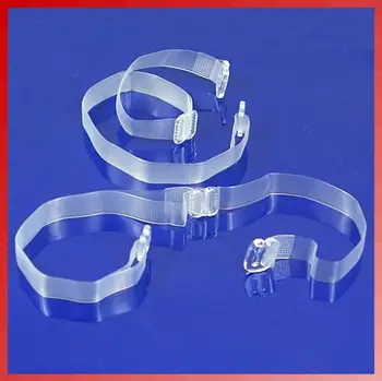 

2018 newest 2 Pair Adjustable Invisible Transparent Clear Bra Strap