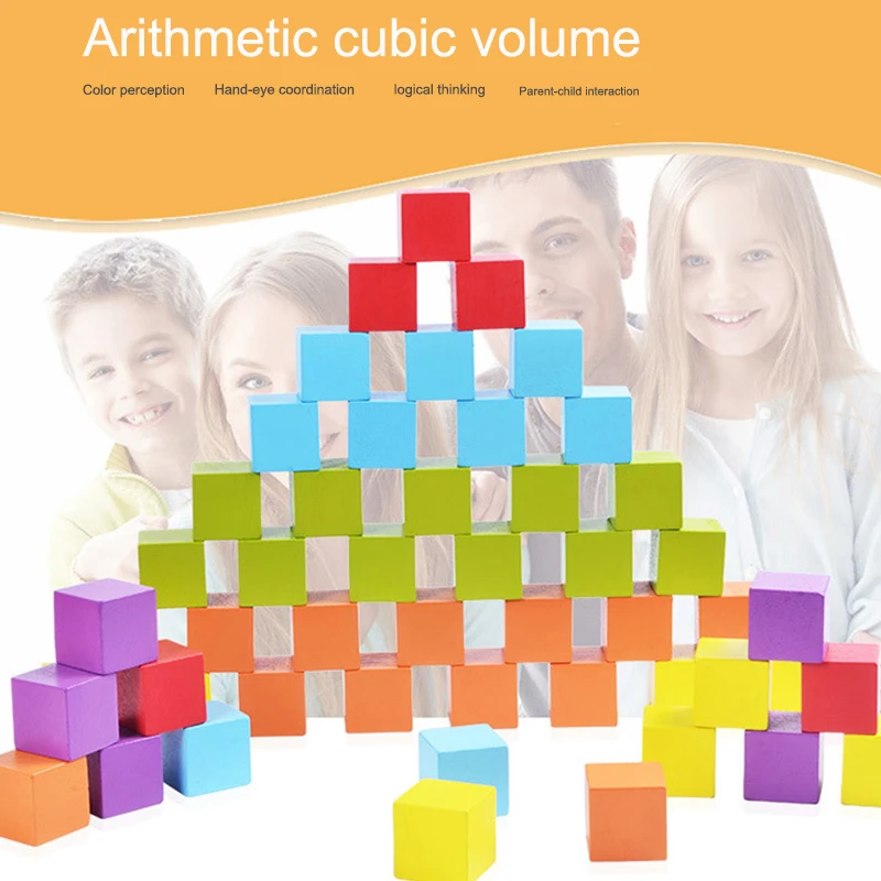 Мода арифметический Building Block арифметический куб игрушка безопасный материал Desktop Kidsroom начало способность многоцветный 100 шт