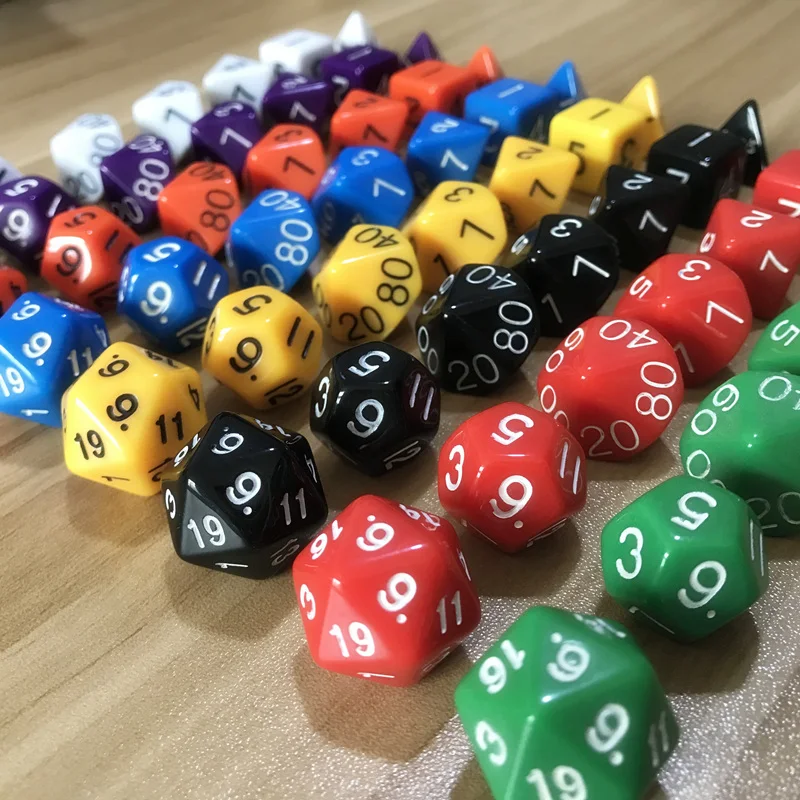 7Pcs/Lot Dice Set RPG Multi-sided D4 D6 D8 D10 D12 D20