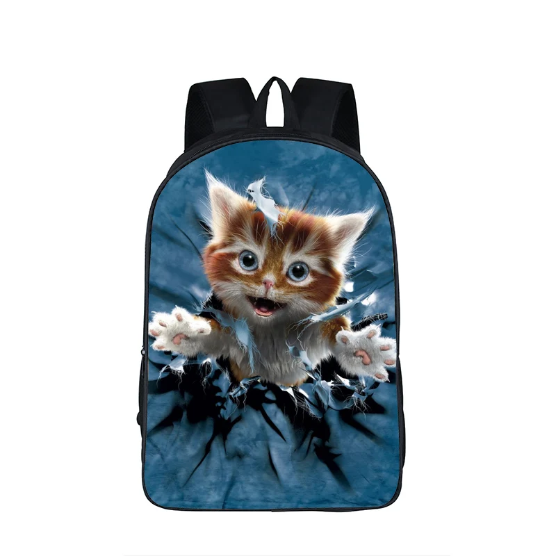 Cute Animal Cat Backpack Brand Designer Kawaii Cat kitten Bag Teenager