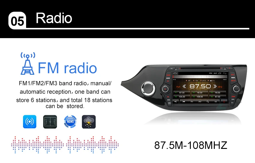 Perfect 8" HD Android 8.1 Car DVD Stereo For Kia Ceed 2012 2013 2014 2015 2016 2017 Auto Radio FM RDS WiFi GPS Navigation Reverse Camera 6