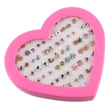 Zerotime# H5 Модные женские золотые серебряные 36 пар сережек гвоздики детские серьги в виде цветка Brincos