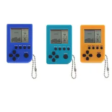 Случайный 3 шт/6 шт пакет портативный мини тетрис Игровая приставка подвеска брелок портативные игровые плееры мини Игровые приставки для подарков