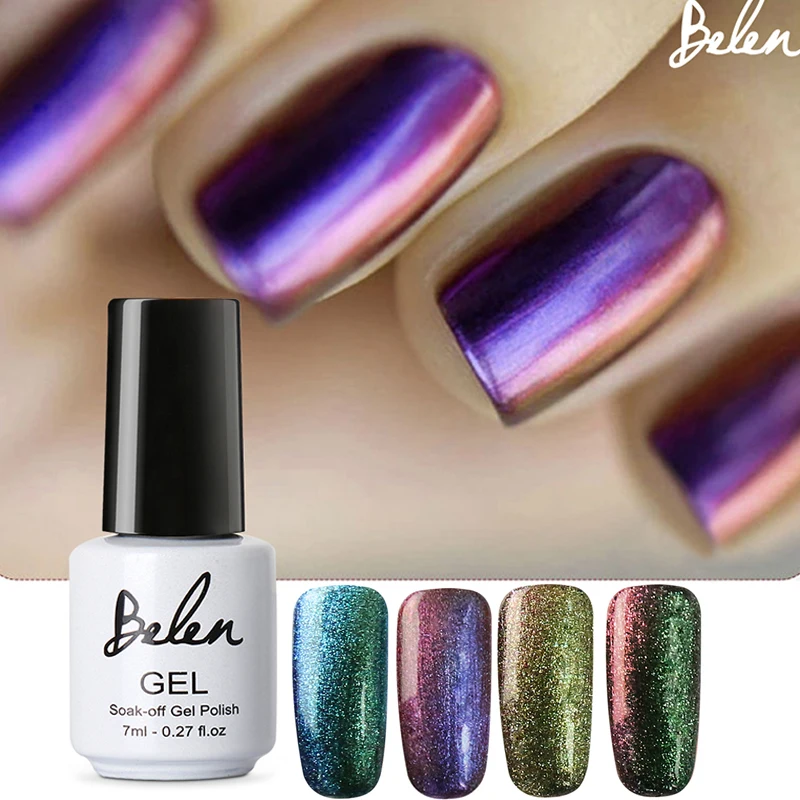 

Belen 24 Colors 3D Chameleon Colorful Phantom Nail Gel Polish Gel Manicure UV Gel Color Polish Need UV LED Lamp 7ml Base Top