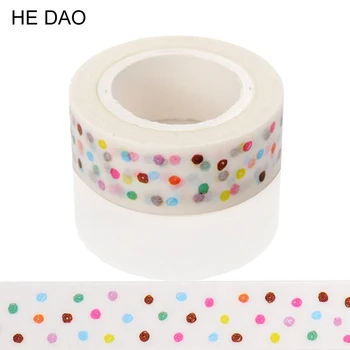 

1 Pc / Pack Patterns For Choice 15mm *10m Tape Print Scrapebooking Diary DIY Sticky Decorative Masking Japanese Washi Tape Paper