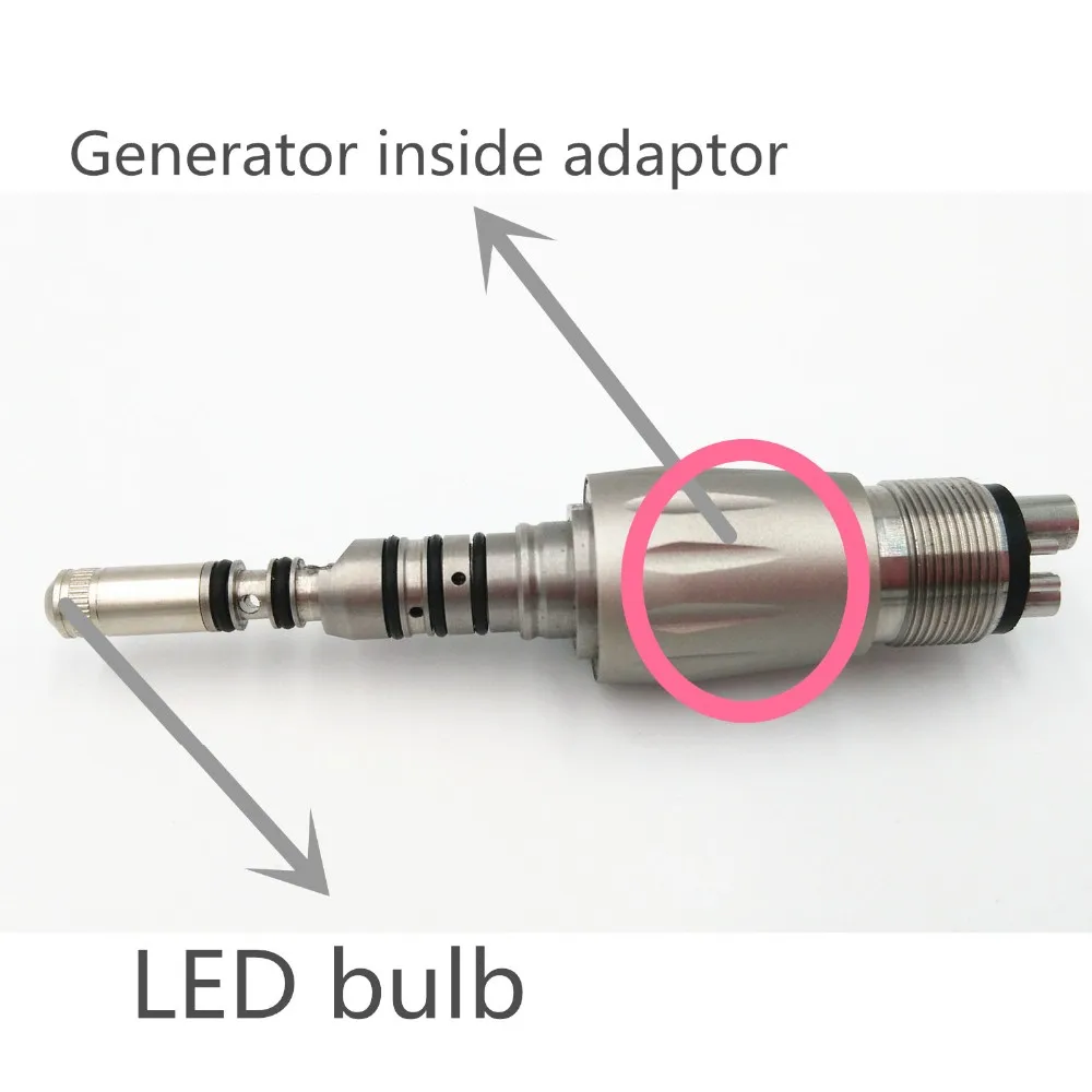 

New Arrival Generator adaptor coupling for fiber optic compatible with Kavo Multiflex coupling 460 LED 4 holes midwest Coupler