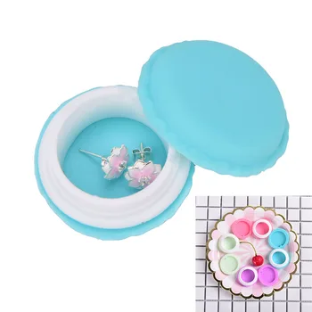 

1pcs 4 Colors Mini Coin Purse Candy Pill Box Macaron Jewelry Earring Necklace Display Storage Case Make-up Jewelry Box