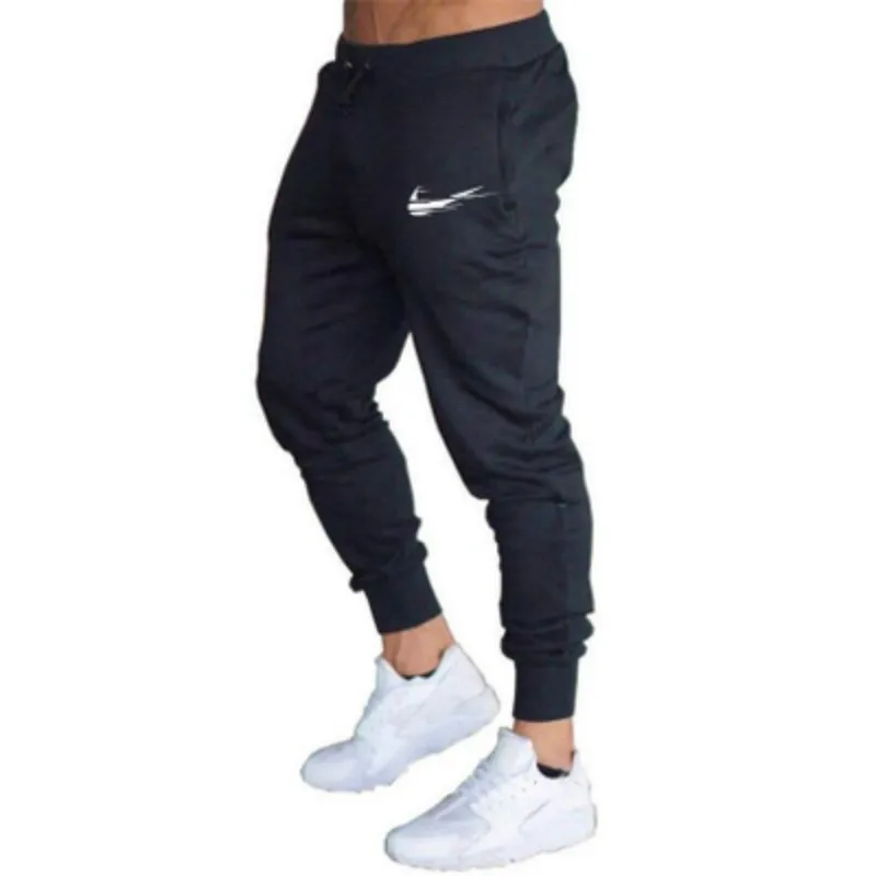 

Men Fitness Workout Pants Casual Elastic Cotton Mens Full Sportswear Pants Skinny Sweatpants Trousers Jogger Pants