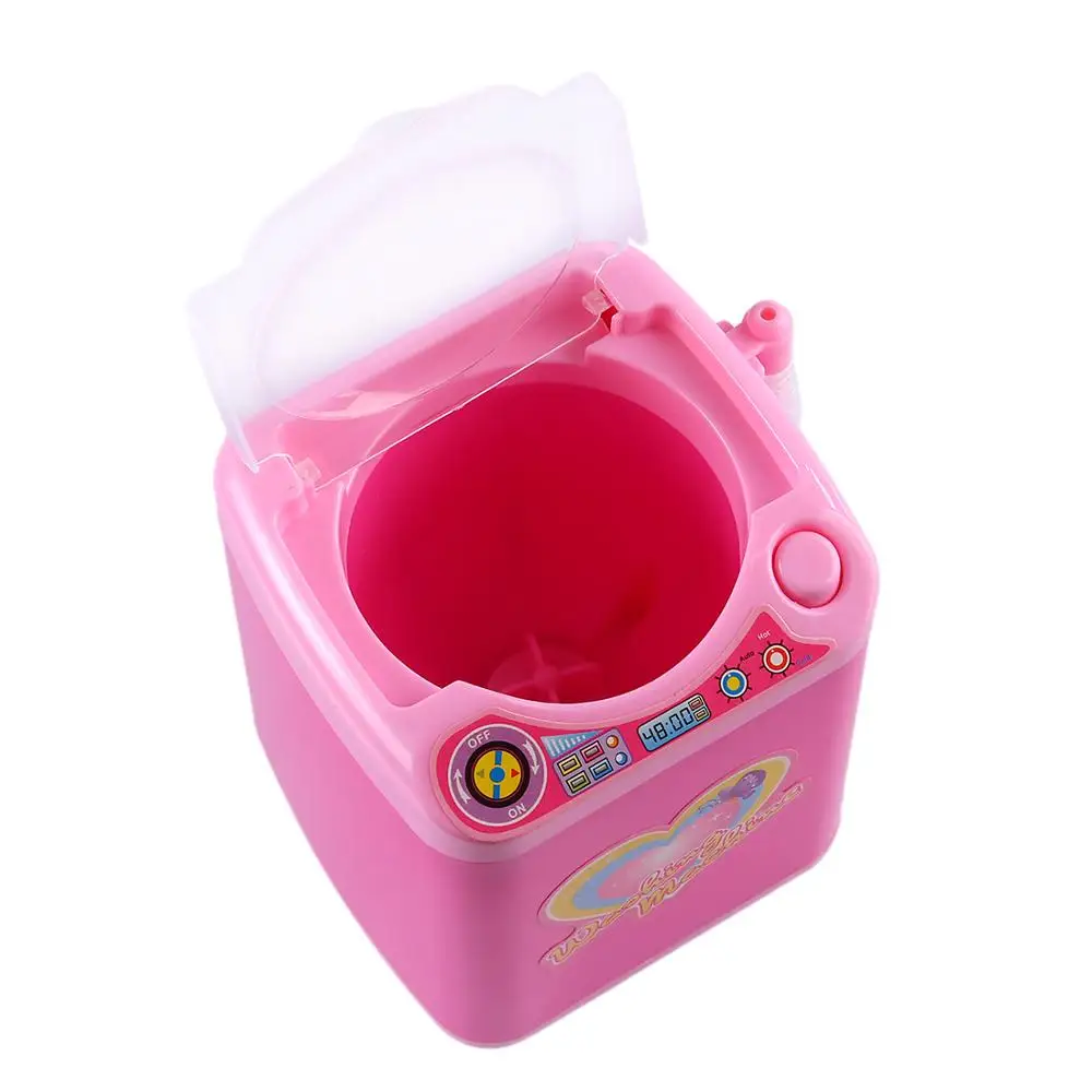Surwish обучающая игрушка мини электрическая стиральная машина дети ролевые игры Детские игрушки для дома-розовый