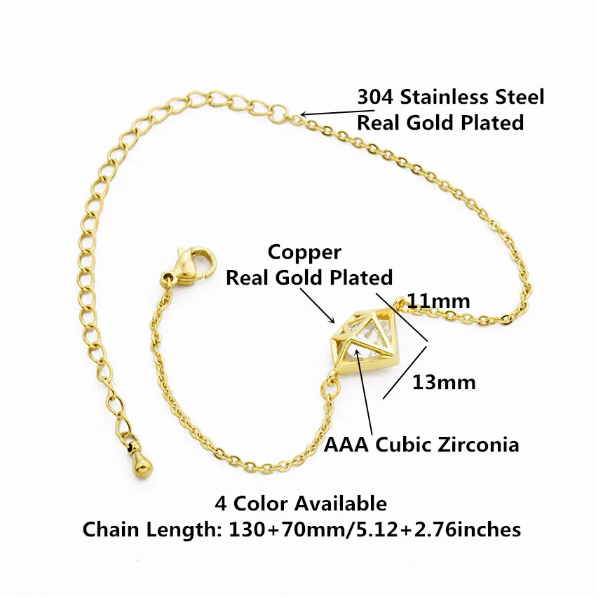 Браслеты Mujer Moda 2020 розовое золото цвет колье Bracciali Donna цепочка из нержавеющей