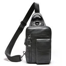 Прямая с фабрики, натуральная кожа, мужская сумка, первый слой, Воловья кожа, Мужская грудь, повседневная сумка-мессенджер, вертикальная сумка на плечо, маленькая сумка