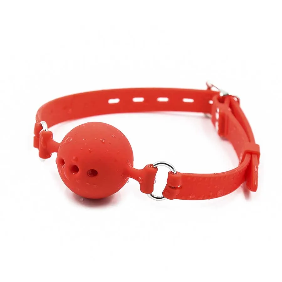 Breathable Open Mouth Gag.Full Silicone Open Mouth Gag,Unisex Ball Gag