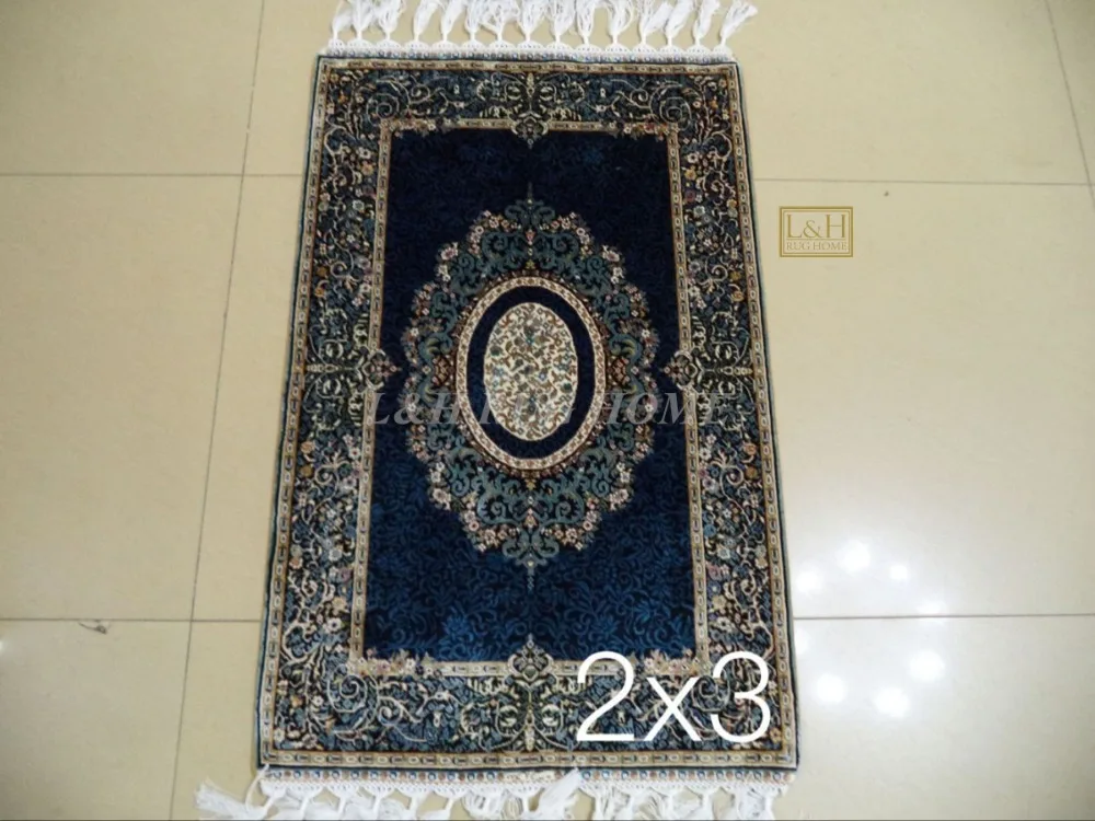 2'X3' 230 линия ручной работы Шелковый Восточный персидский ковер ручной вязки шелковый ковер для украшения дома
