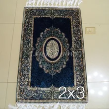 2'X3' 230 линия ручной работы Шелковый Восточный персидский ковер ручной вязки шелковый ковер для украшения дома