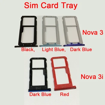 

Original New Dual Sim Card Tray for Huawei Nova 3 3i Nano Sim Card Slot Socket Micro SD Card Holder with Tracking Number