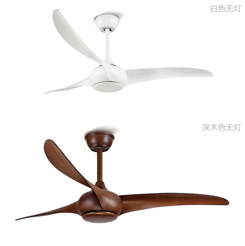 Post Modern 52 Inch Brown Village Ceiling Fans Without Lights