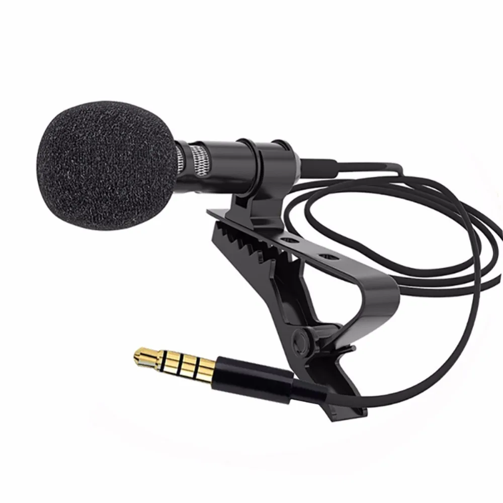 

Clip-on Lapel Mini Microphone With 3.5mm Interface Mic For PC Laptop for Samsung iPhone Xiaomi Tablet Mikrofon Mikrofono