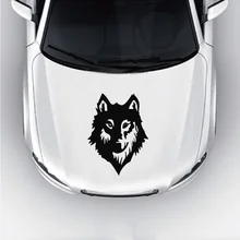 Виниловая наклейка на капот автомобиля Wolf Wild Dog классная с