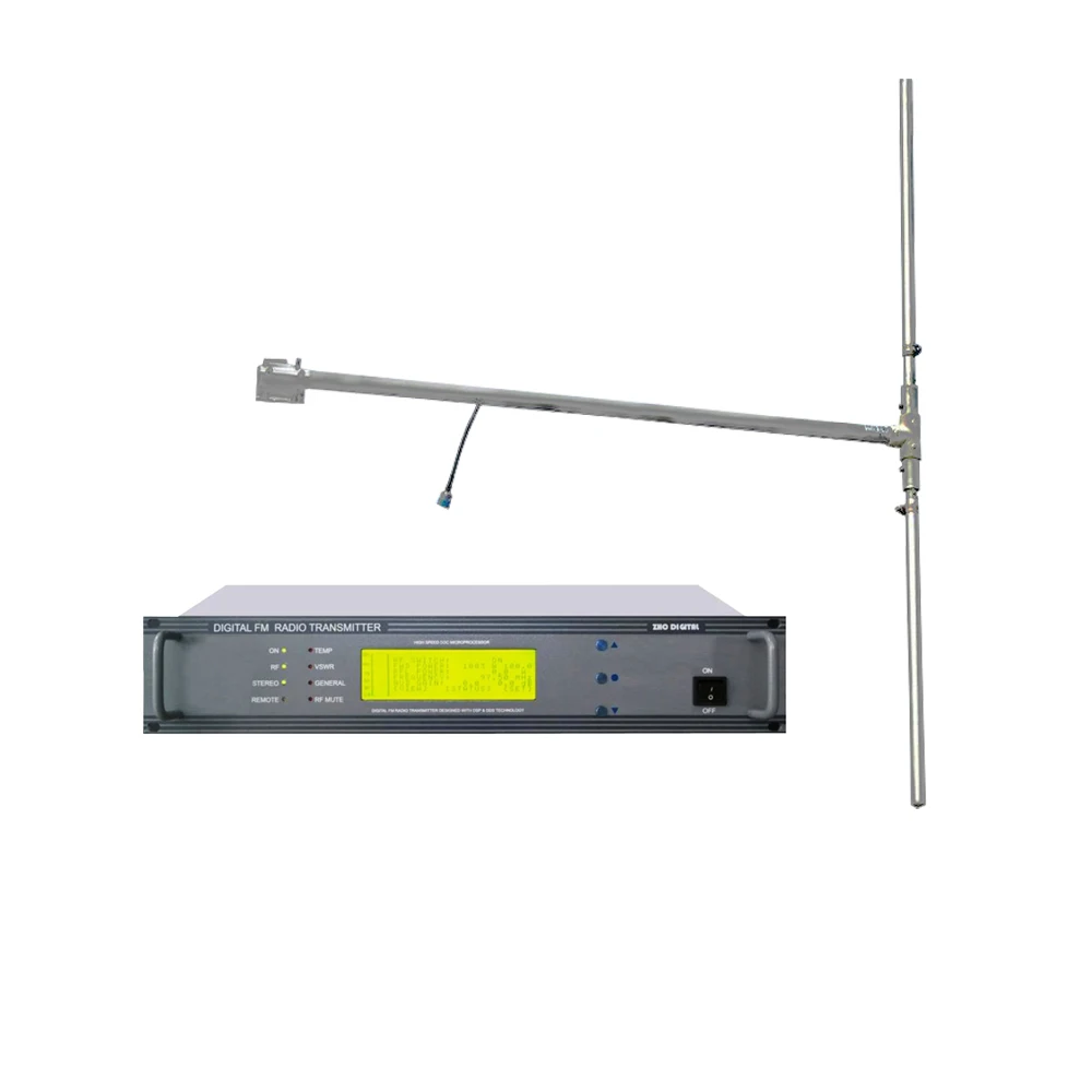 

ZHC618F-30W 30watts FM RadioTransmitter FM broadcast and DP100 Dipole Antenna Feeder A KIT