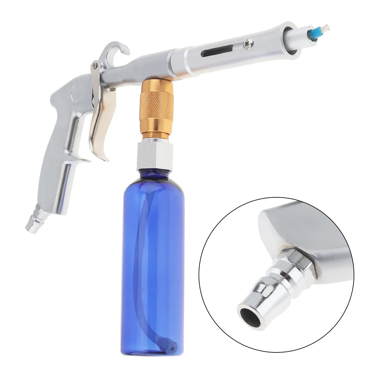 Миллилитр ручной пневматический чистящий пистолет с пластиковой бутылкой и регулируемым объемом воды для чистки мебели/автомойки