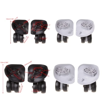 

1 Pairs Suitcase replacement luggage wheels Universal 360 degree Trolley Wheel