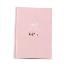 Creative Year Plan Notebook 365 Days Inner Page Monthly Daily Planner Diary Notebook, 5COLOR