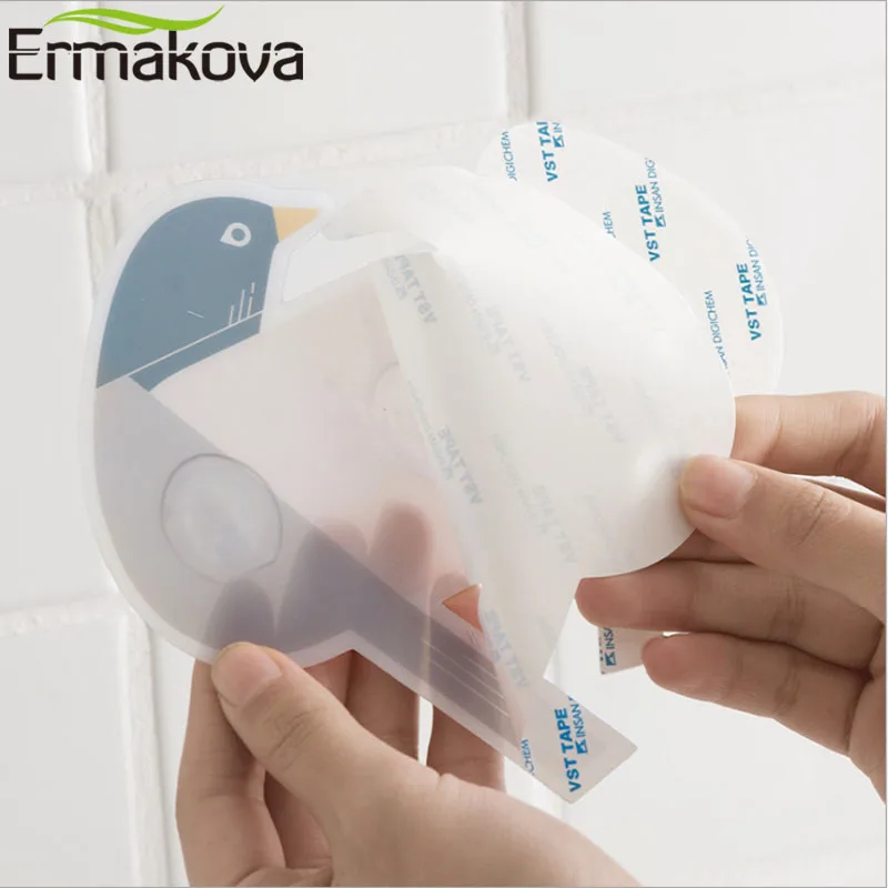 ERMAKOVA Птица Форма Крюк повышенной клейкости двери присоска вешалка Sundries ключ