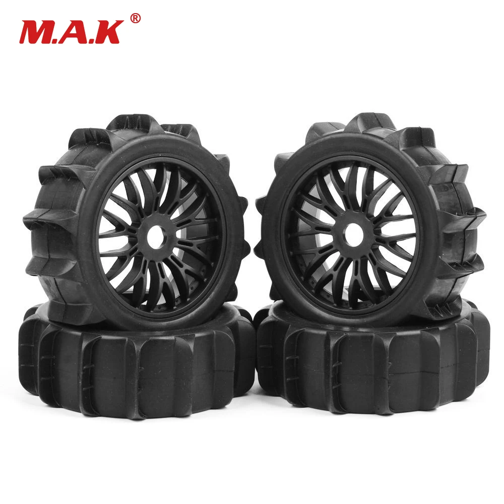 

Rc 1/8Buggy Off-Road Car Tires 4pcs/set Desert Beach Snowfield Tires Tyre Wheel Rim HPI HSP 1:8 RC Buggy Off-Road Car