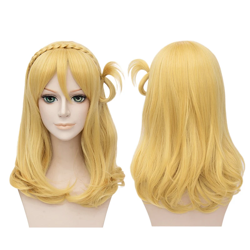 

Anime LoveLive Sunshine Mari Ohara Wig Cosplay Costume Love Live Women Yellow Synthetic Hair Halloween Party Wigs