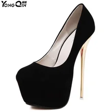 HOT New Sexy Women Pumps 16CM Round Toe High Heels Women Shoes Simple Fine Heels Women