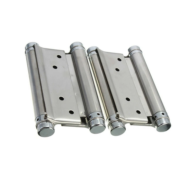 

2*Double Acting Spring Hinge 76mm Replacement Accessories For Cafe Salon Door Swing Self-closing Double Action Spring Hinge