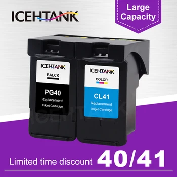 

ICEHTANK Remanufactured Ink Cartridge For Canon PG 40 PG40 PG40XL CL41 PIXMA iP1800 iP1200 iP1900 iP1600 Printer Ink Cartridges