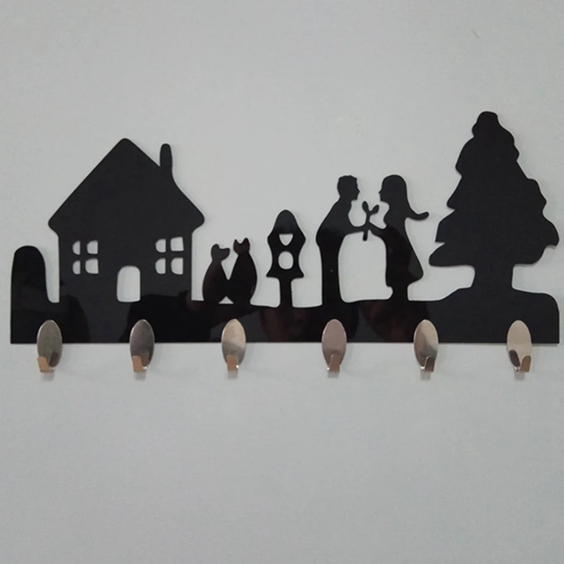 

Acrylic Wall Hook Clothes Hanger Hat Coat Key Rack Organizer Home Wall Decor