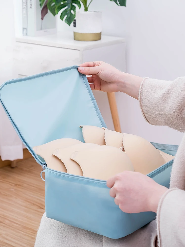 8pcs/set Portable Closet Organizer For Travel Waterproof Polyester Storage Bag Suit Luggage Cloth Cosmetic Shoe Organizer Bag